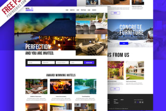 create vacation rental website ,hotel booking website , villa , resort website