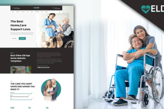 create a professional home care, wellness , dental care , elderly care website