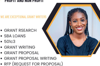 do grant research, grant writing, grant proposal writing, 501c3 grant writer