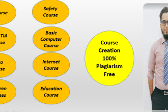 prepare course slides, course curriculum in whiteboard animations