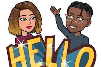 design caricatures, bitmojis, and avatar for you