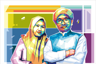 create an awesome wpap pop art for two persons