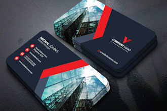 do unique business card design and office card design