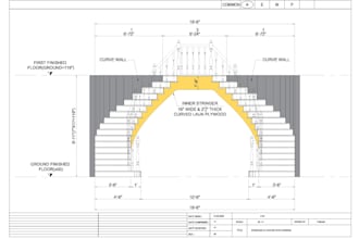 design your arch and semicircular staircases