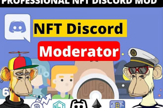be your discord moderator and community manager