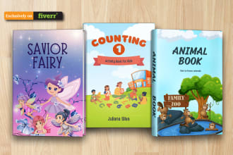 do coloring book cover or activity book cover and interior design