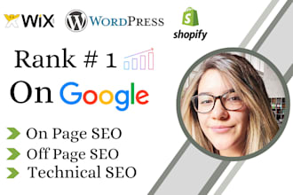 optimize website seo service on wordpress, shopify, wix for google 1st ranking
