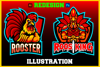 redesign edit vector tracing revamp and illustration your logo