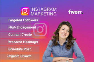 be your instagram marketing manager and content creator