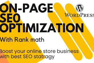 do wordpress onpage SEO for high position