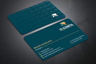 do amazing business card and letterhead design