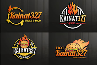 create restaurant, pizza, bakery, café and food logo design