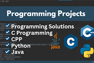 do you urgent programming projects, tasks c, cpp, java, python