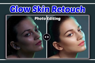 do skin retouching before and after