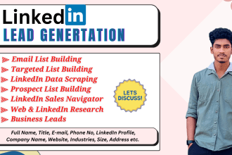 do linkedin lead generation, email address collect using sales navigator