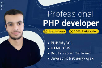 develop and fix php, mysql, html, CSS projects