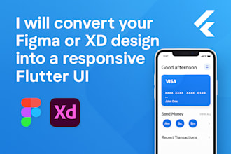 convert your figma or xd design into a responsive flutter UI