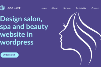 design a salon, spa, and beauty website in wordpress