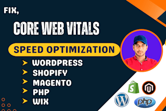 fix core web vitals,cls,lcp, and inp for any website and speed optimization