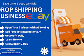 do a to z ebay dropshipping store with aliexpress products, create, setup, seo