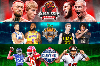 design banner and logo for youtube sports channel