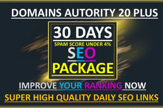 boost your website with my 30 days dripfeed link building SEO service
