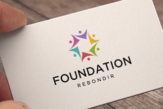 do flat minimalist healthcare logo design