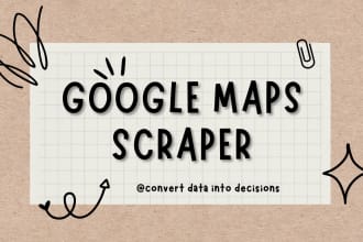 provide google maps scraper service for b2b business leads