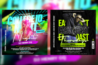 design a concert, nightclub, birthday, event or party flyer