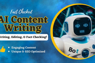 do ai content editing, fact checking, and copywriting fast