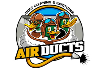 design wonderful duck logo
