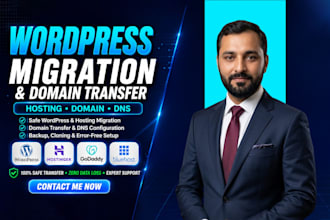 transfer wordpress website to new hosting or domain