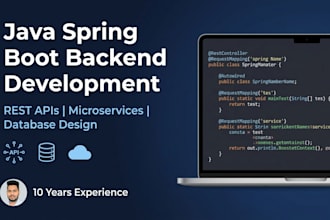build rest apis and backend systems using java and spring boot