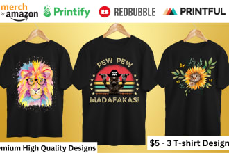 design a creative t shirt for your print on demand business