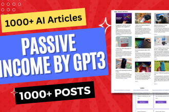 build ai auto blogging wp site with 1000 articles by gpt3 openai chatgpt
