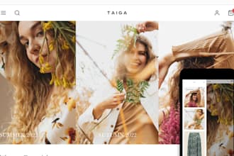 customize taiga, upscale, local, combine, icon shopify theme
