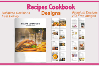design recipes cookbook, recipe cookbook and food book
