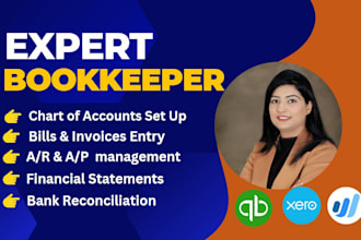 do expert quickbooks bookkeeping cleanup and reconciliation in quickbooks xero