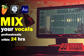 mix your raw vocals professionally within 24 hrs