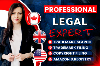 help you with trademark registration and amazon brand registry in US UK canada