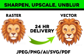 fix blurry logo, upscale ,vectorize, sharpen, unblur your icon