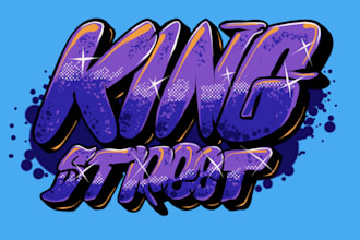 create original custom graffiti for your logo or merchandise