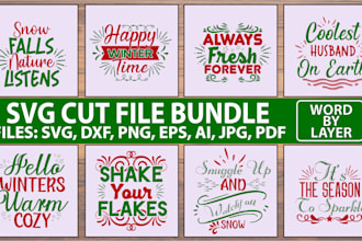 make provide you svg cut files bundle with svg,dxf,png,eps,ai,jpg files