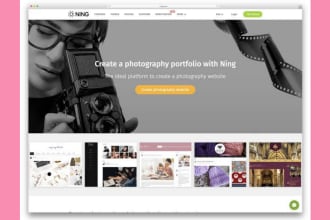 design a professional photography and protfoilo website