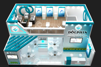 do 3d exhibition stalls booth stand kiosk design