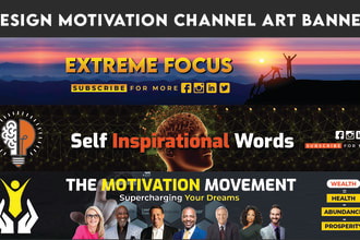 design creative motivation, inspirational logo and banner