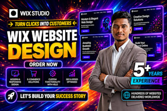 build a custom wix website, wix studio, or redesign your wix ecommerce store