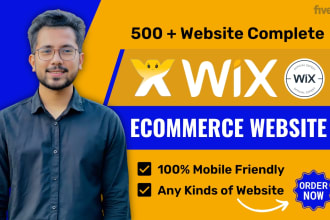 design wix website design or wix redesign wix landing wix studio ecommerce store