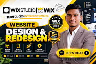 build a custom wix website, wix studio, or redesign your wix ecommerce store