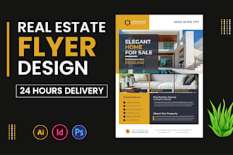 real estate flyer, corporate flyer,poster, open house design